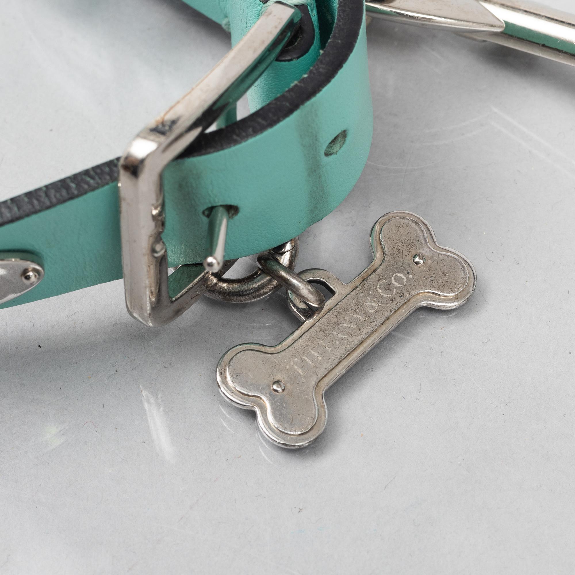 Tiffany & Co, hundhalsband med scarf.