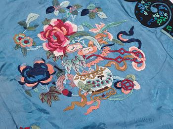 An ebroidered silk jacket and coat, China, first half of the 20th Century.