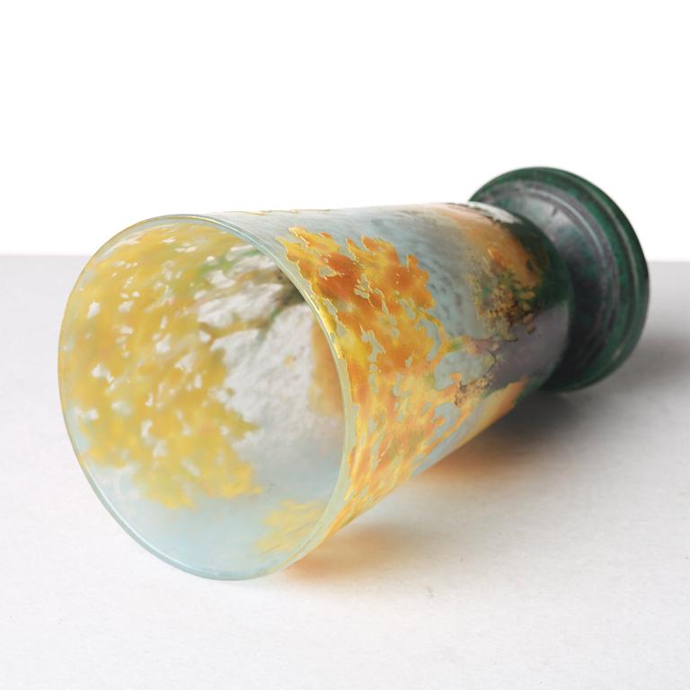 Daum, an Art Nouveau cameo glass vase, Nancy France.
