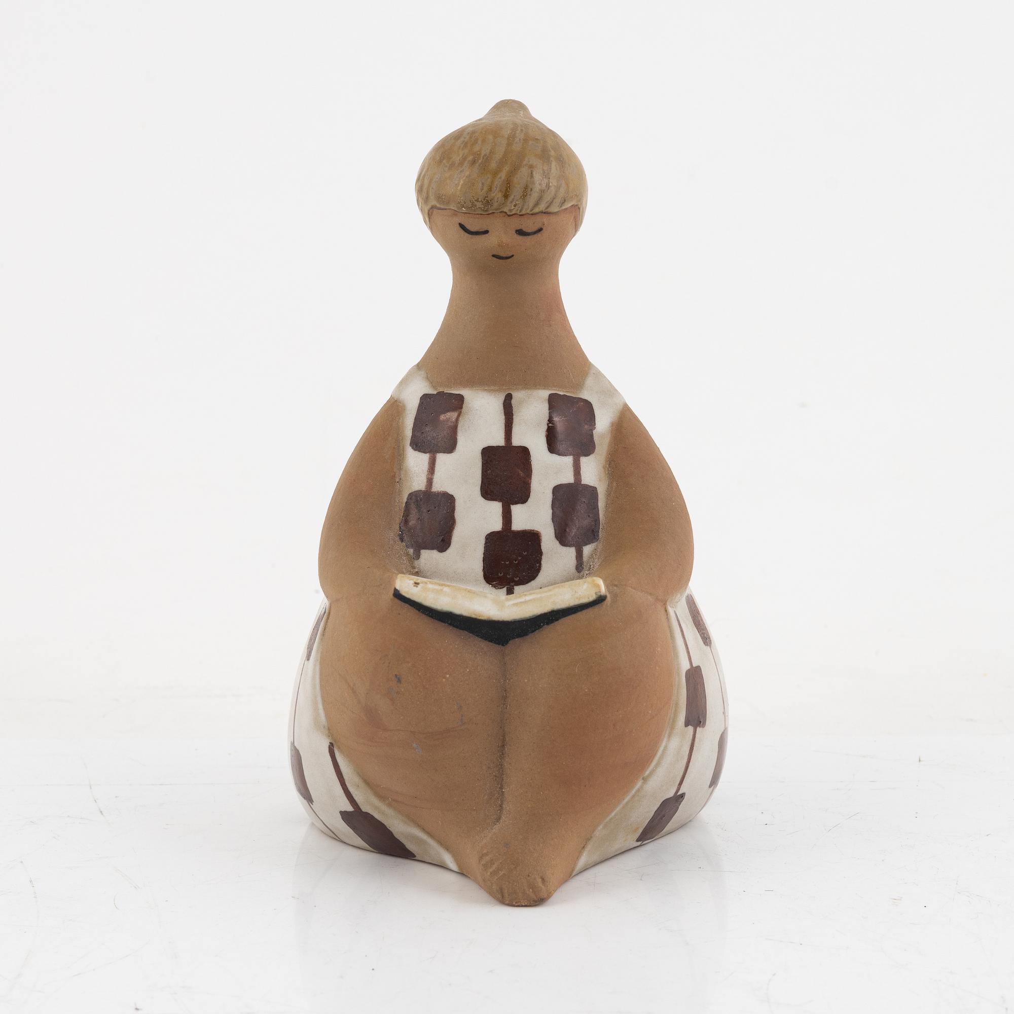 Lisa Larson, figurine, "Charlotta", stoneware, Gustavsberg.