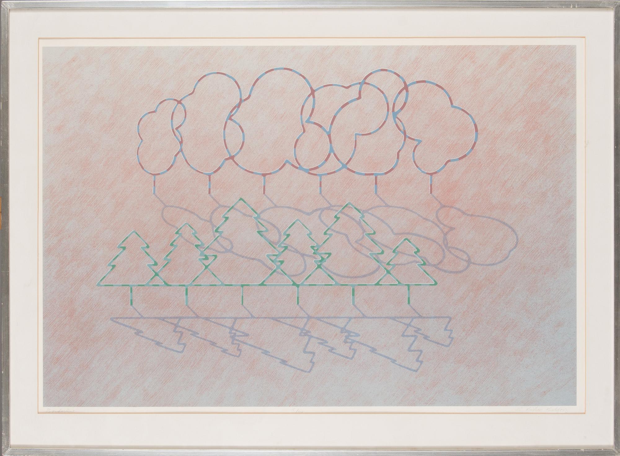 Kristian Krokfors, silkscreen, signed and dated -82, numbered 18/110.