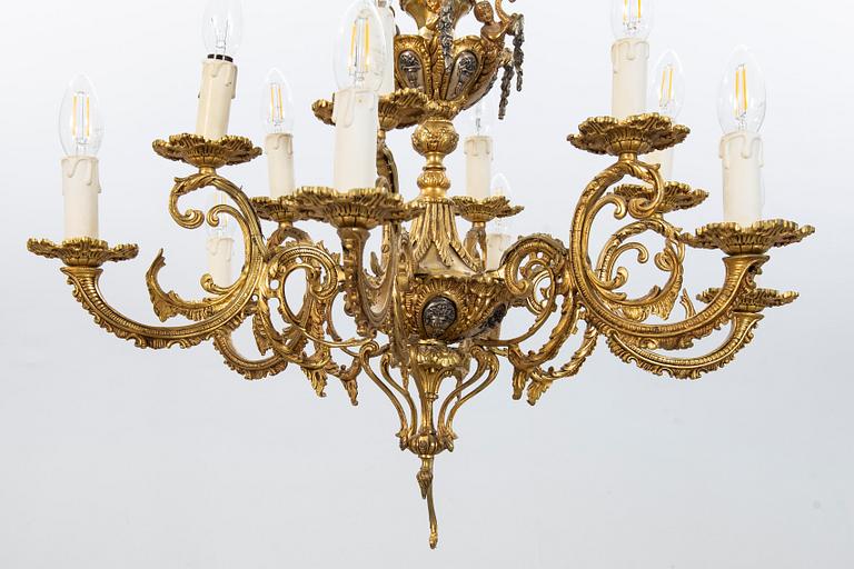 TAKLAMPA Louis XV-stil 1900-talets början.