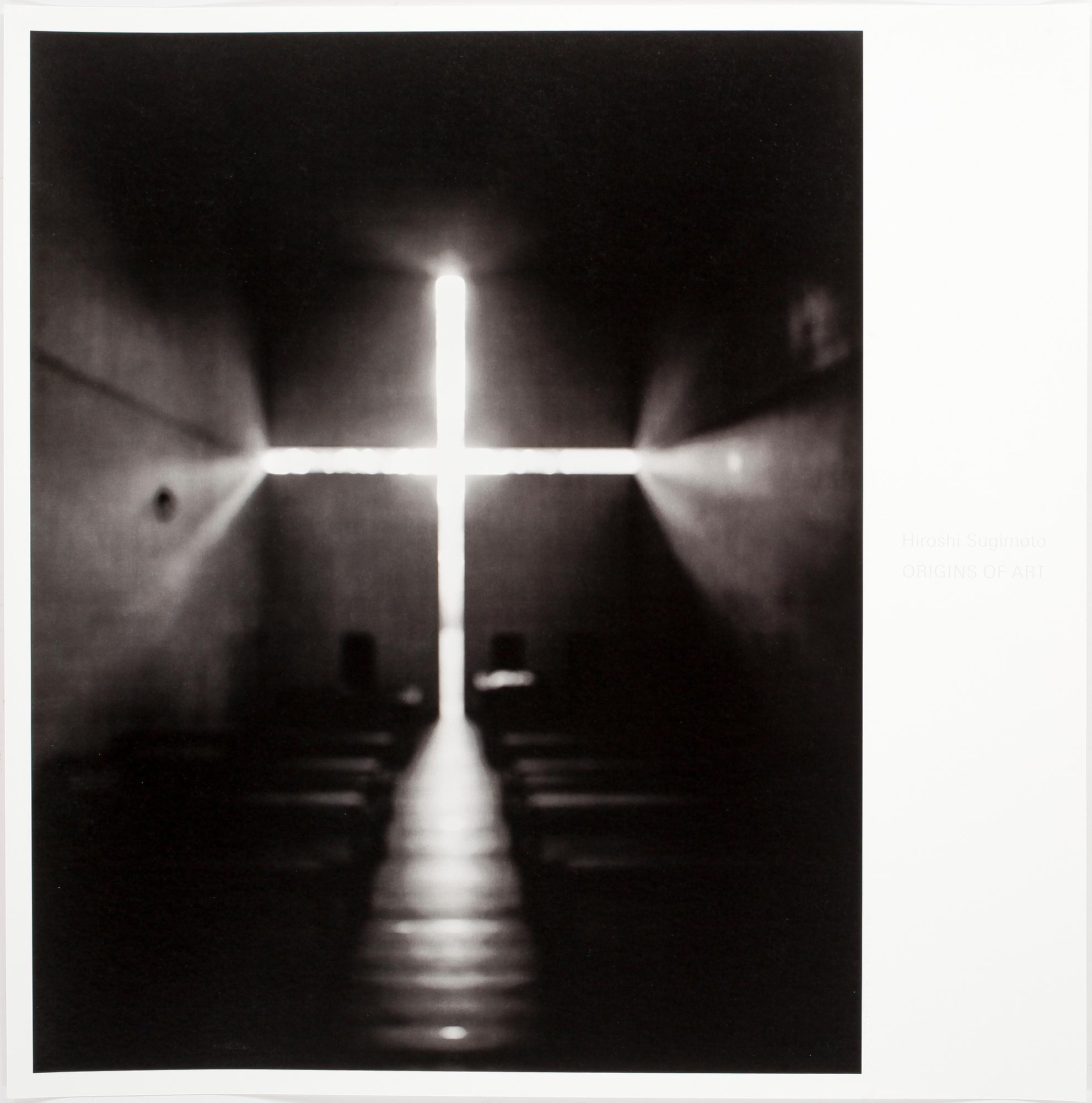 HIROSHI SUGIMOTO, offsetlitografi, (Tri-tone lithograph) "Origins of art", Church of Light, 1997.