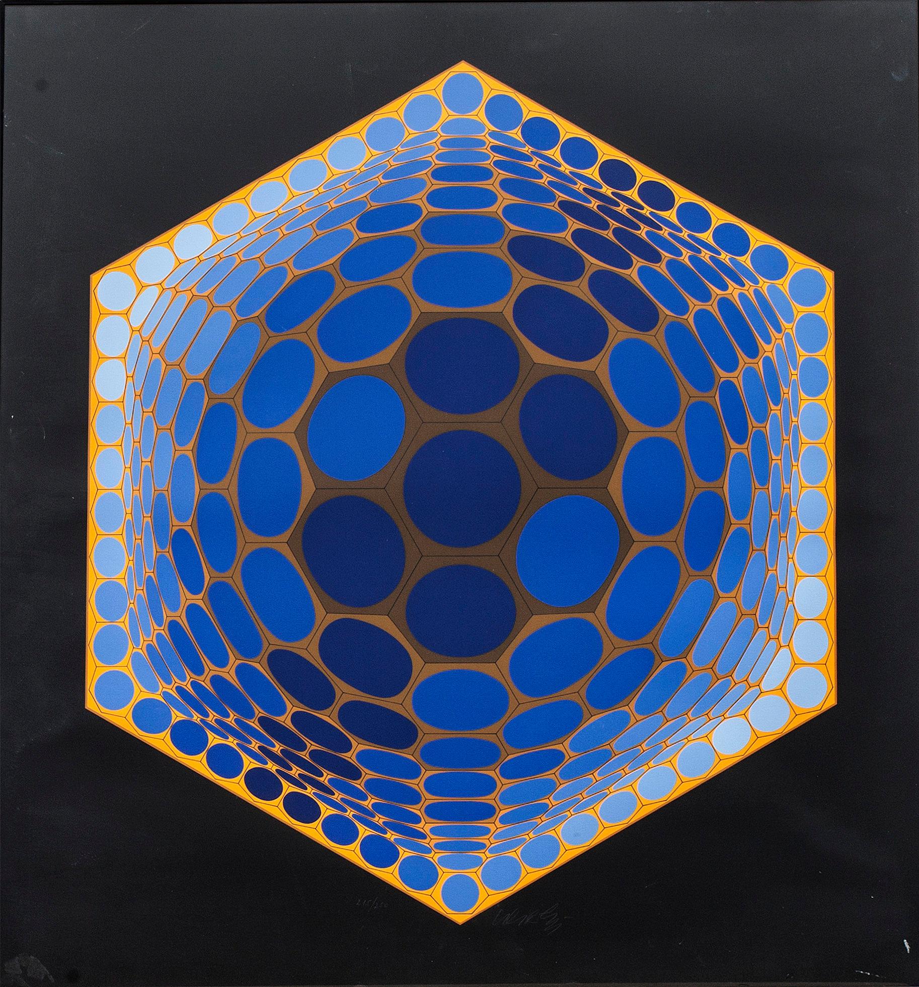 VICTOR VASARELY, färgserigrafi, signerad och numrerad 215/250.