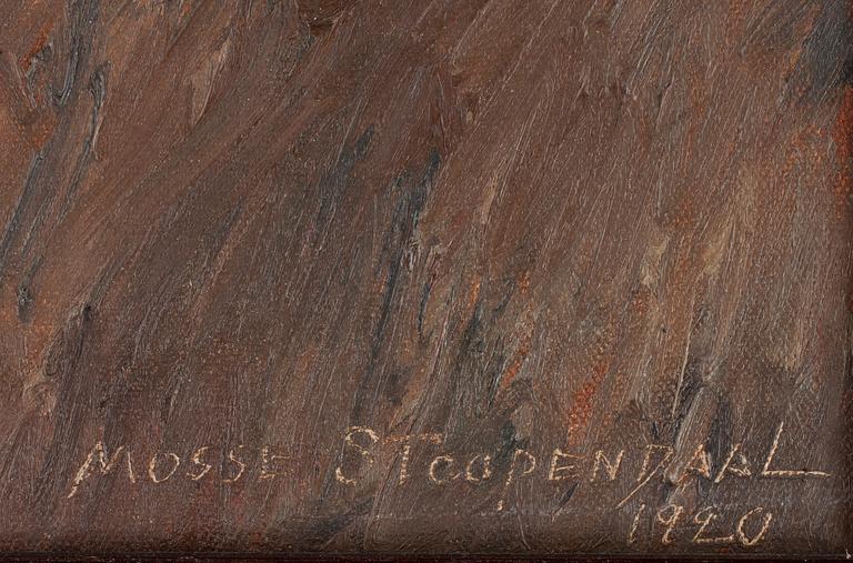 MOSSE STOOPENDAAL, olja på duk, sign och dat 1920.