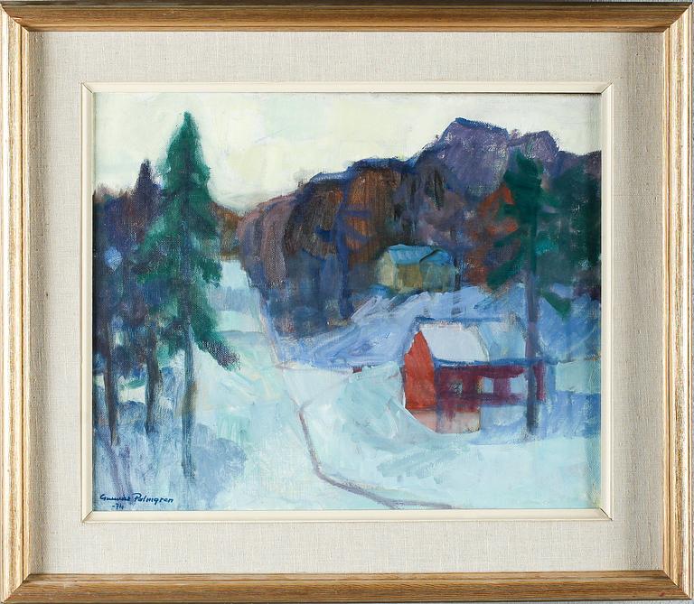 GUNNAR PALMGREN, olja på duk, signerad och daterad -74.