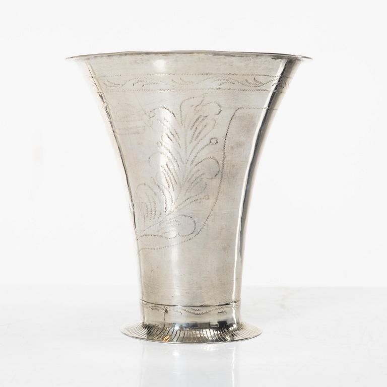 Petter Gillberg, bägare, silver, Varberg 1791.