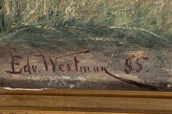 Edvard Westman, Landskap med kvarn, Danmark.