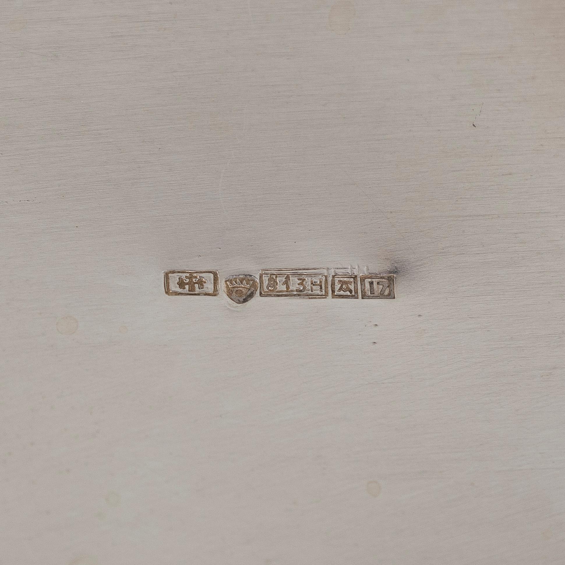 Vas, silver med slipad sten, Turun Hopea, Åbo 1962.