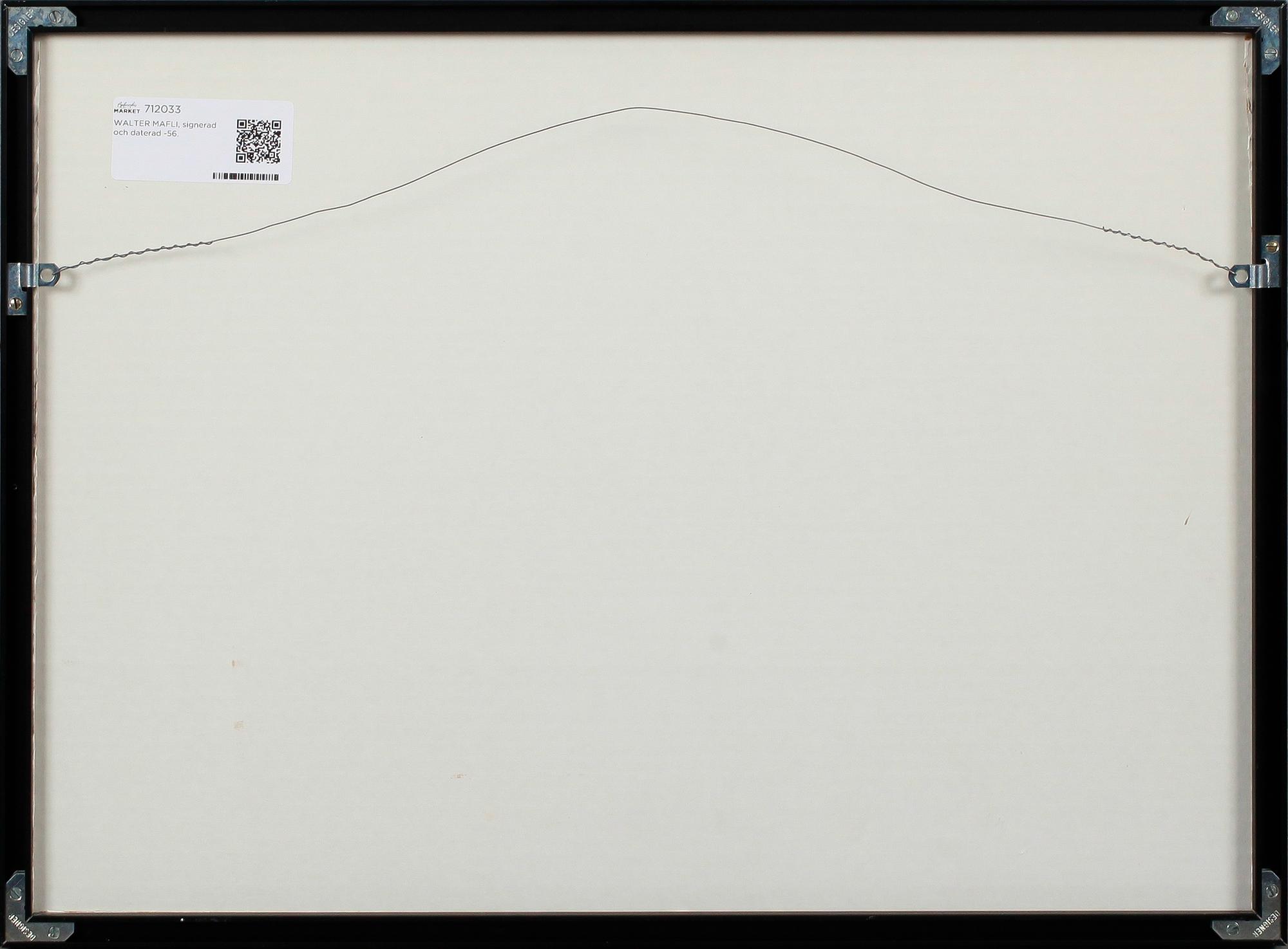 WALTER MAFLI, signerad och daterad -56.