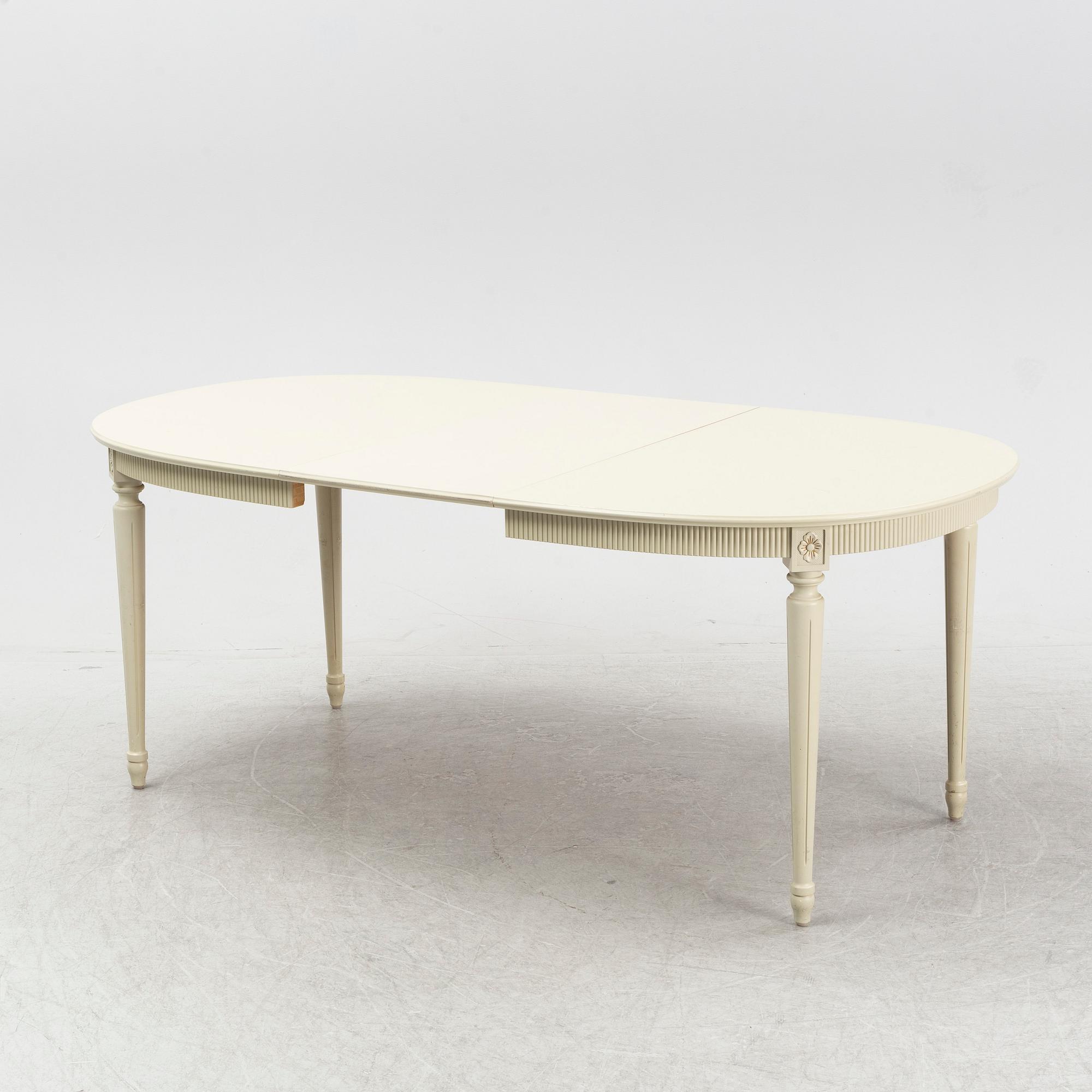 Matbord, Gustaviansk stil, Citymöbler, Tibro, 1979.
