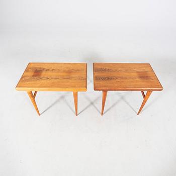 Johannes Andersen, a pair of 1960s jacaranda side tables Silkeborg Denmark.