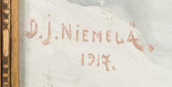 David Johannes Niemelä, oil on canvas, signed and dated 1917.
