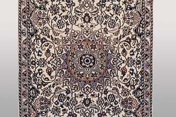 Matta, Nain, part silk, ca 196 x 120 cm.