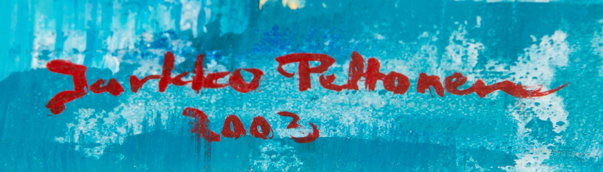 Jarkko Peltonen, olja på duk, signerad och daterad 2002.