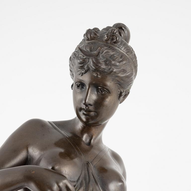 Alois Mayer, sculpture. Signed. Bronze, total height 72 cm.