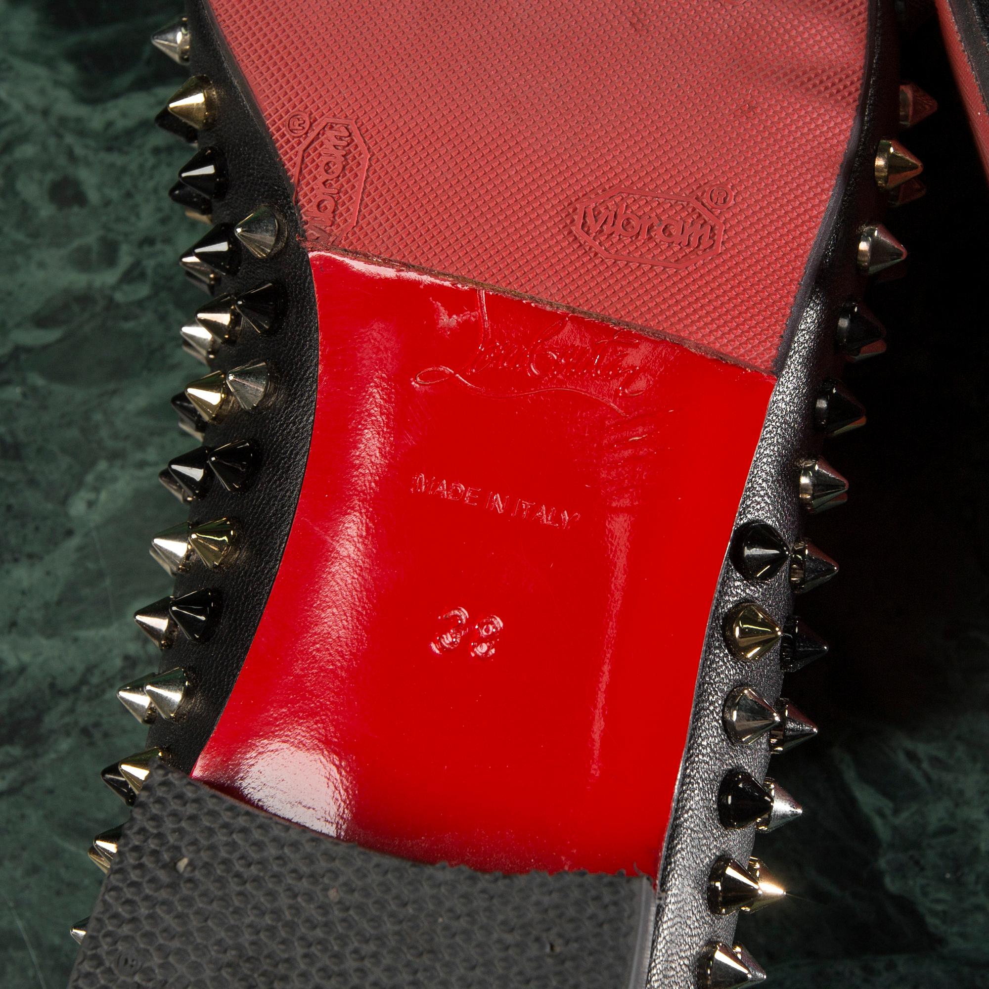 A pair of loafers, "The Rolling Spikes" by CHRISTIAN LOUBOUTIN, in size 38.