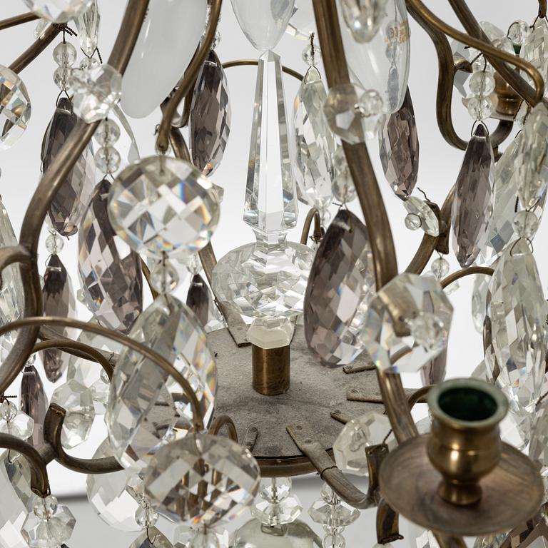 A Rococo style chandelier, first half of the 20th century.