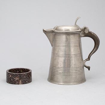 SALTKAR OCH STOP, blybergsporfyr resp tenn, 1800-talets första hälft.