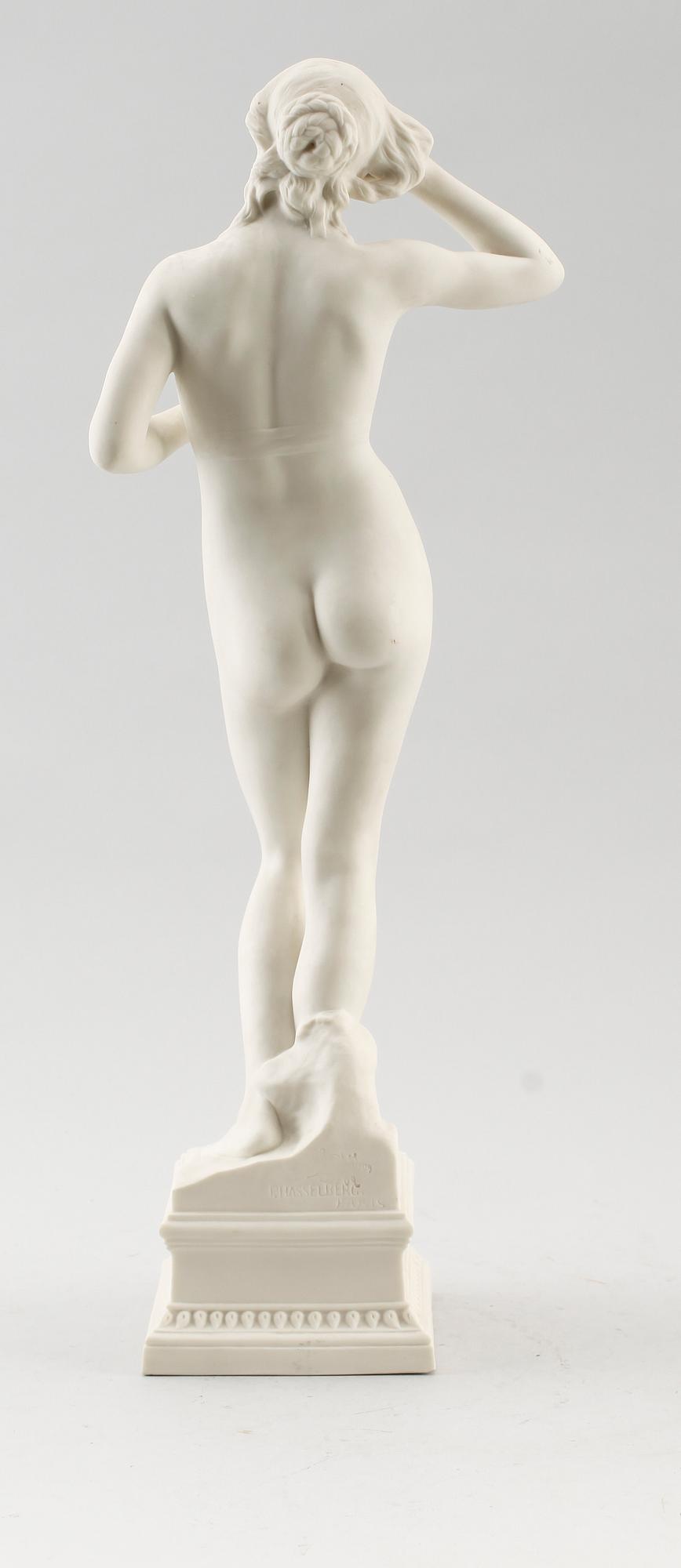 FIGUR, parian, Per Hasselberg, Gustafsberg 1909.