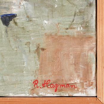 RUNE HAGMAN, olja på duk. Sign.
