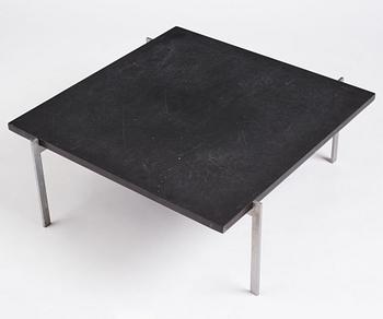 Poul Kjaerholm, a black stone top 'PK61' table, edition E Kold Christensen, Denmark.
