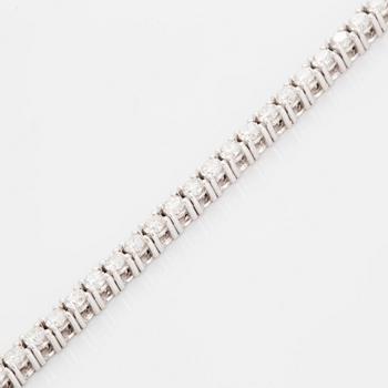 Brilliant-cut diamond bracelet, with certificate HRD.
