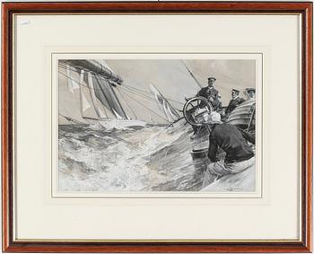 Charles Murray Padday · CHARLES MURRAY PADDAY, gouache, signerad.