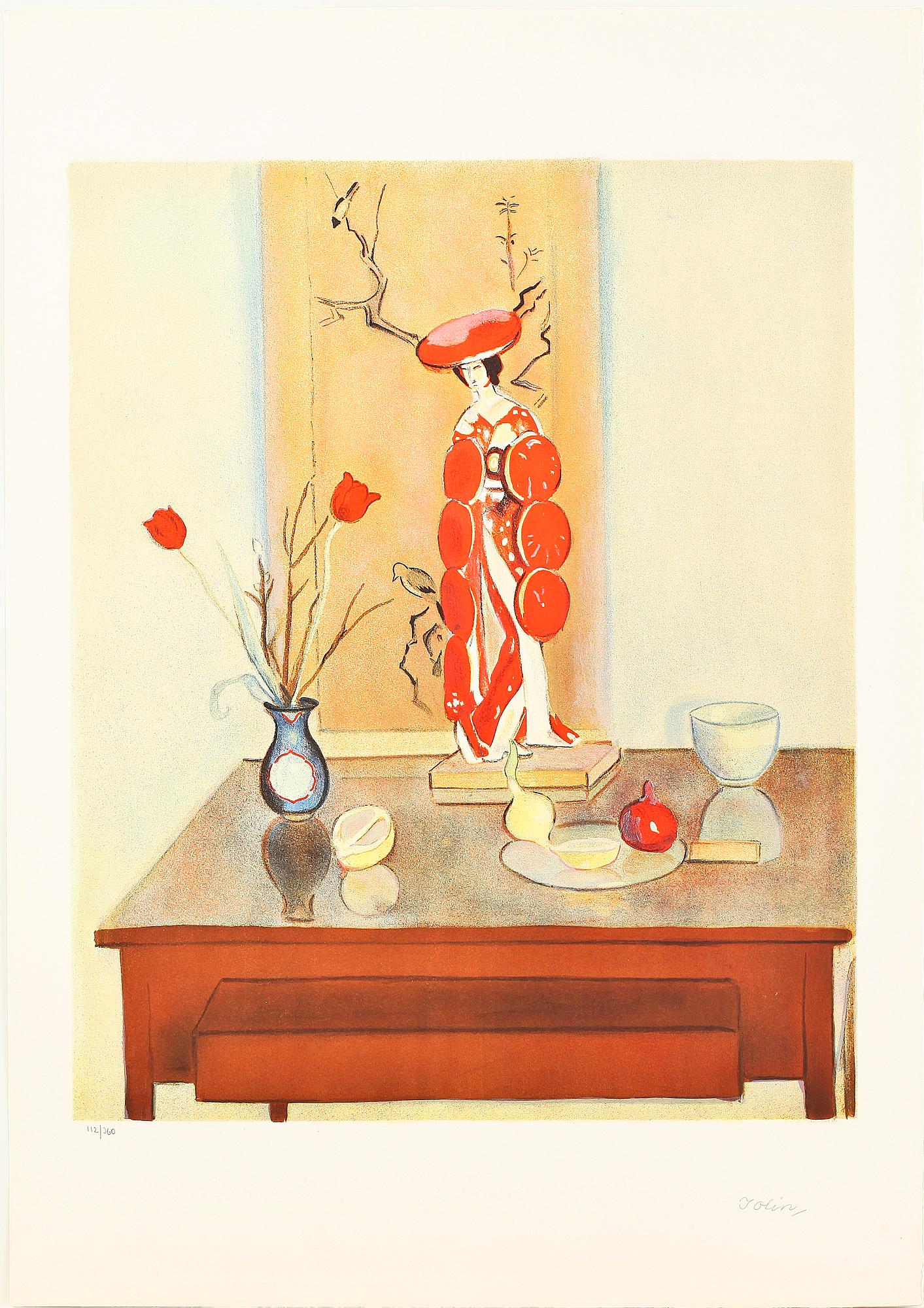 EINAR JOLIN, portfölj med 10 färglitografier, sign och numr 112/360.