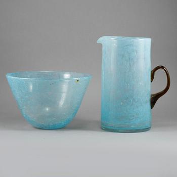 KANNA samt SKÅL, glas, Ekenäs, 1900-talets andra hälft.