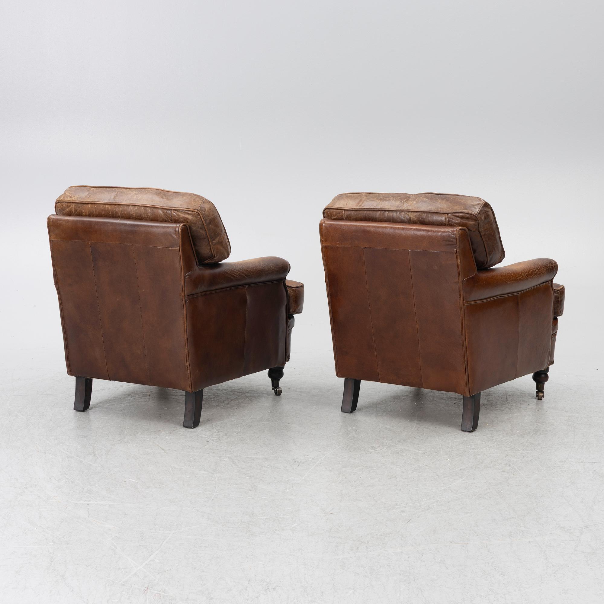 Armchairs, a pair, 20th century.
