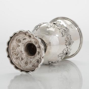 William Smily, a sterling silver Goblet, maker's mark of William Smily, A B Savory & Sons, London 1861.