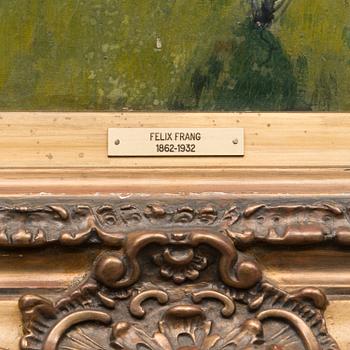 oil on canvas laid on canvas, signed.