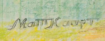 MATTI HAUPT, pastel, signed.