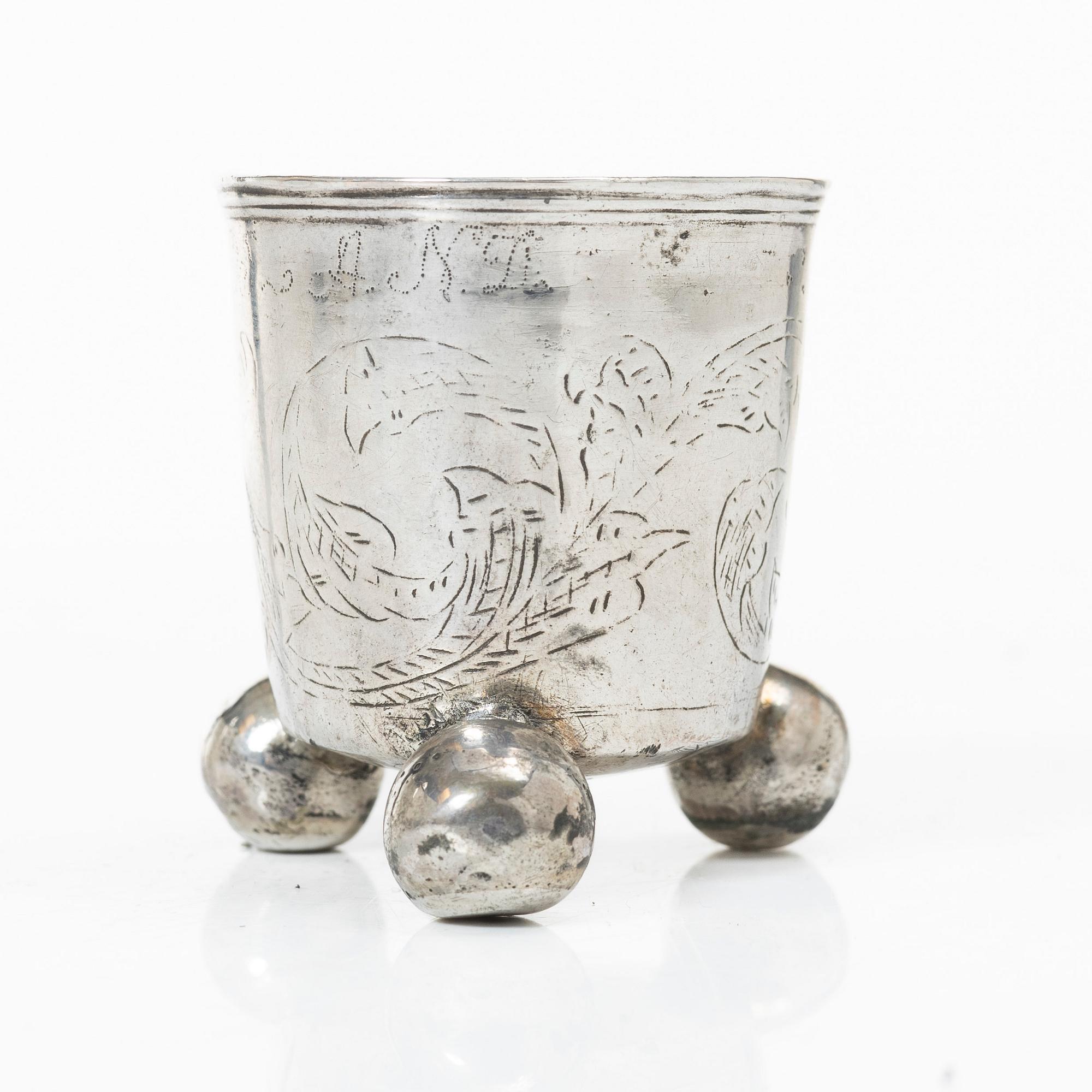 Georg Kruse, bägare, Vordingborg, Danmark 1755-92.