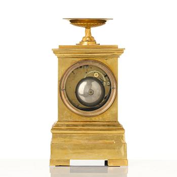 A French Empire ormolu mantel clock by Louis-Isidore Choiselat (master in Paris 1813-47).