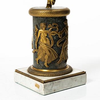 A pair of Empire style candelabra, circa 1900.