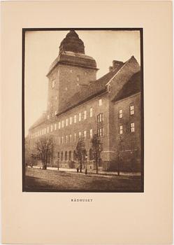 Henry B. Goodwin, four photo gravures from the book 'Vårt vackra Stockholm', signed in the negative.