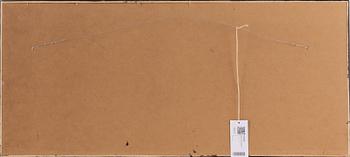 Marika Lang, blandteknik på grafisk grund, signerad.