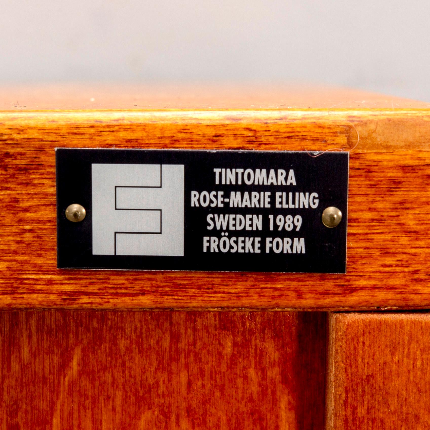 A Rose-Marie Elling 2 pcs hall furniture Fröseke möbler later part of the 20th century.