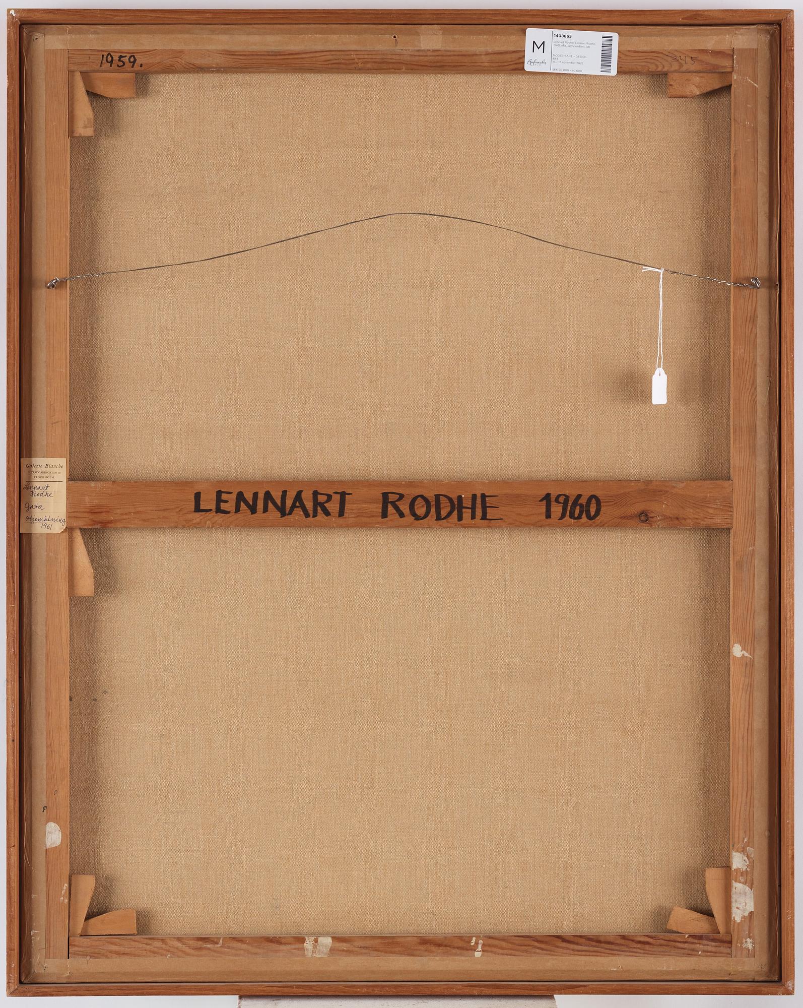 Lennart Rodhe, "Gata".