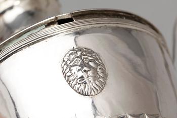 SOCKERSKÅL, silver, Christoffer Nordin, Hudiksvall, verksam 1819-58. Tot vikt ca 429 g.