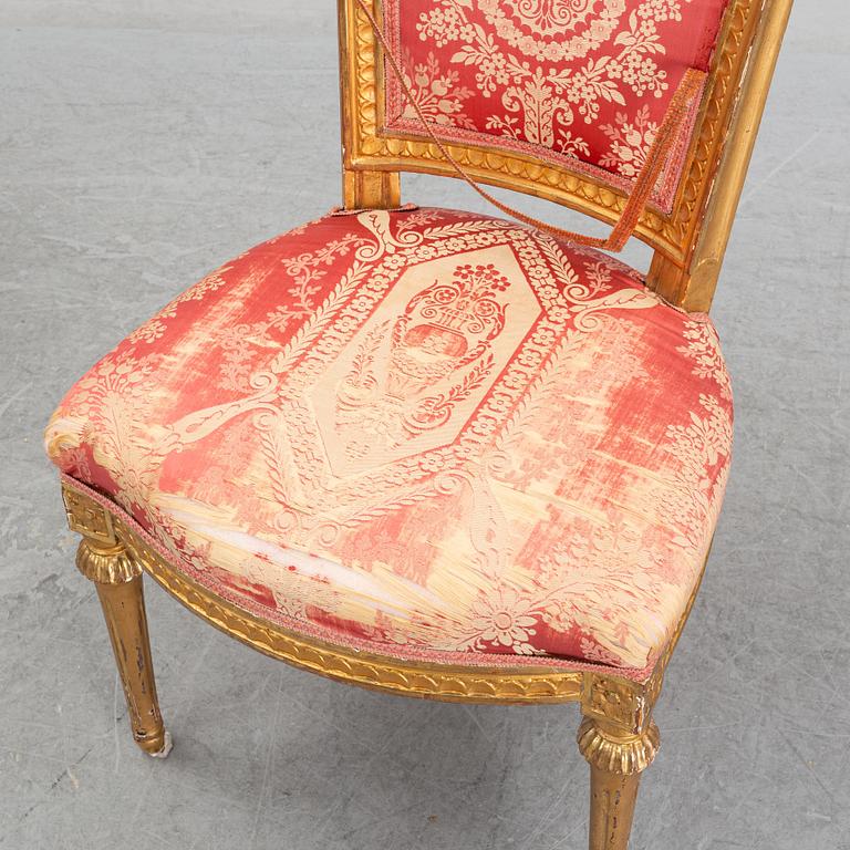 A pair of Gustavian chairs, second half of the 18th Century.