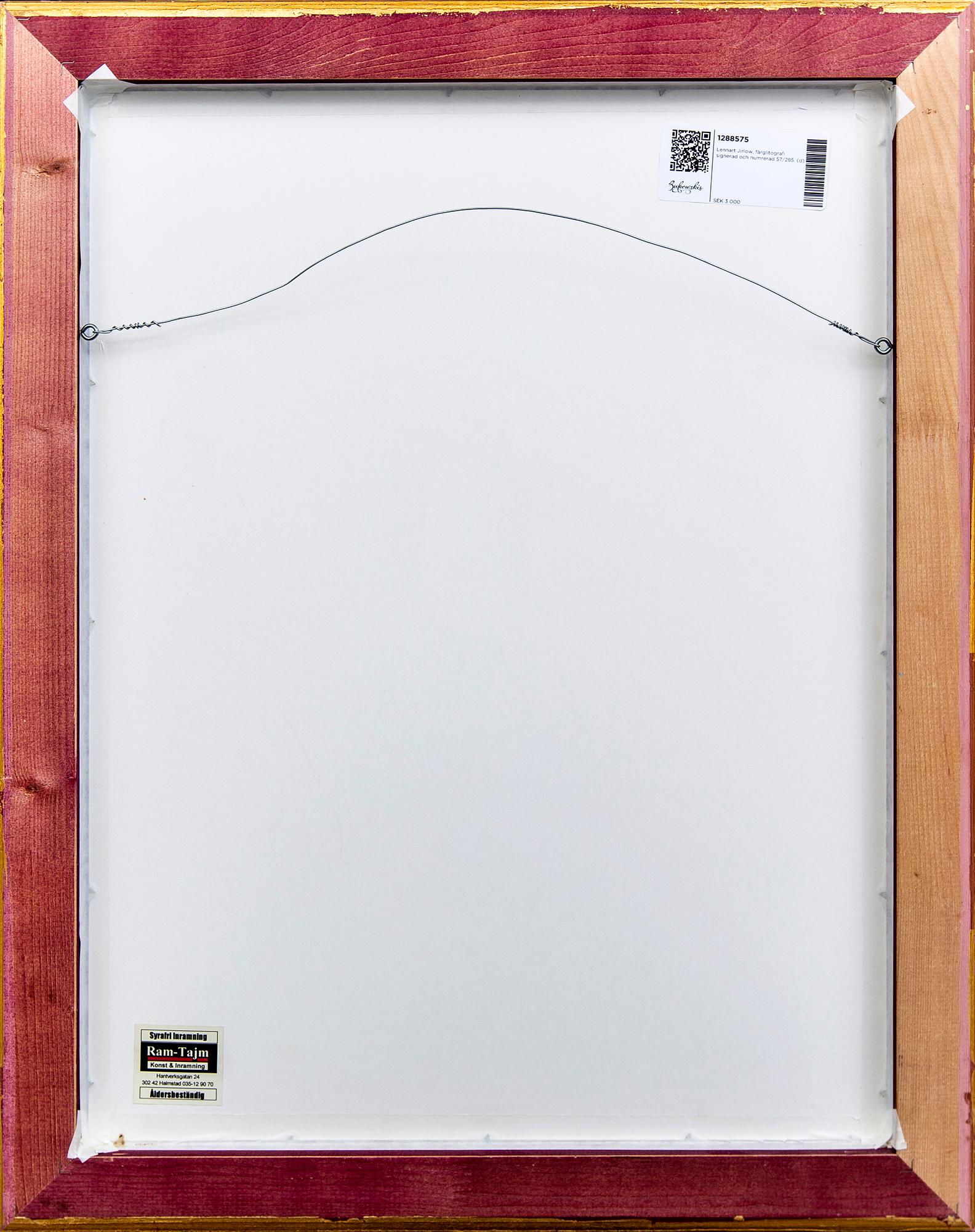 Lennart Jirlow, lithograph in colours signed and numbered 57/285.