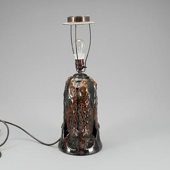 BORDSLAMPA, porslin, 1900-talets första hälft.