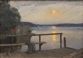 Alfred Bergström, "På ångbåtsbryggan".