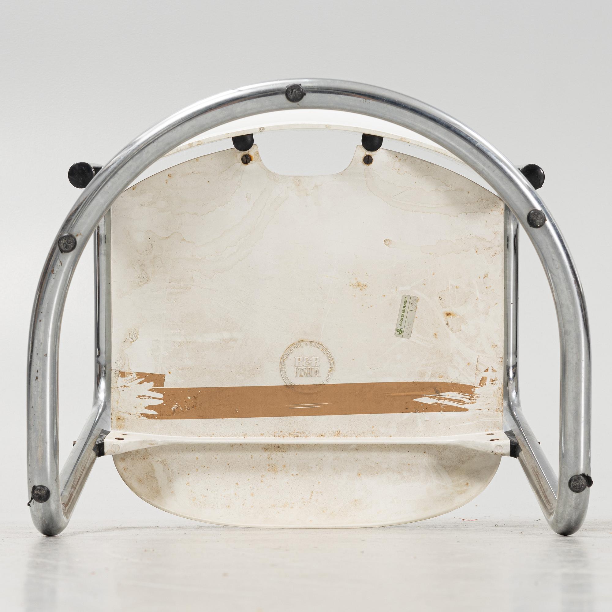 Afra & Tobia Scarpa, eight 'Dialogo' armchairs from B&B Italia.