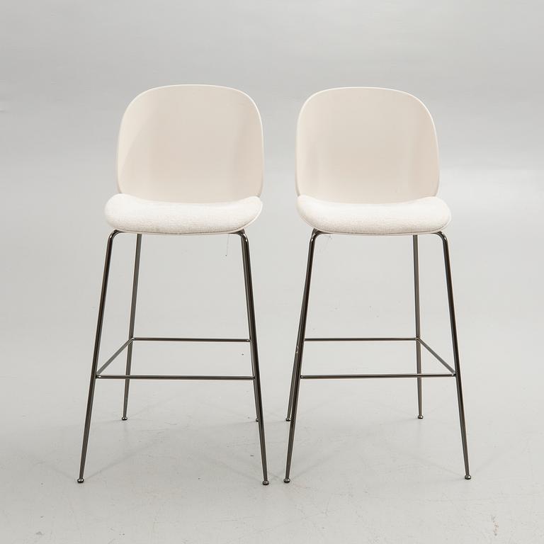 GamFratesi, Bar stools, a pair, "Beetle Bar Chair", Gubi, Denmark.