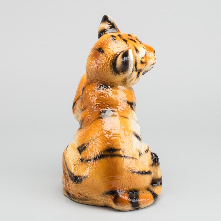 FIGURIN, porslin, "Tiger" 1900-talets andra hälft.