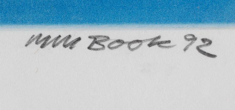 MAX BOOK, färglitografi. Sign och dat -92. Numr EA III/IV.